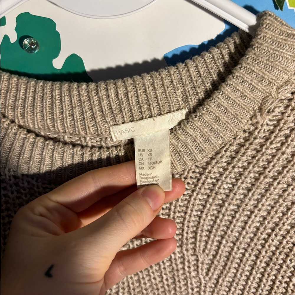 Basic brown knit sweater - Picture 2 of 2